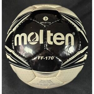 Molten FF-170‎ Soccer Ball Futbol Sz 3 Black White Competition Series Kids NEW